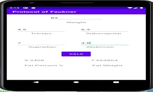 Faulkner Protocol Fat Percent (4 skin fold)