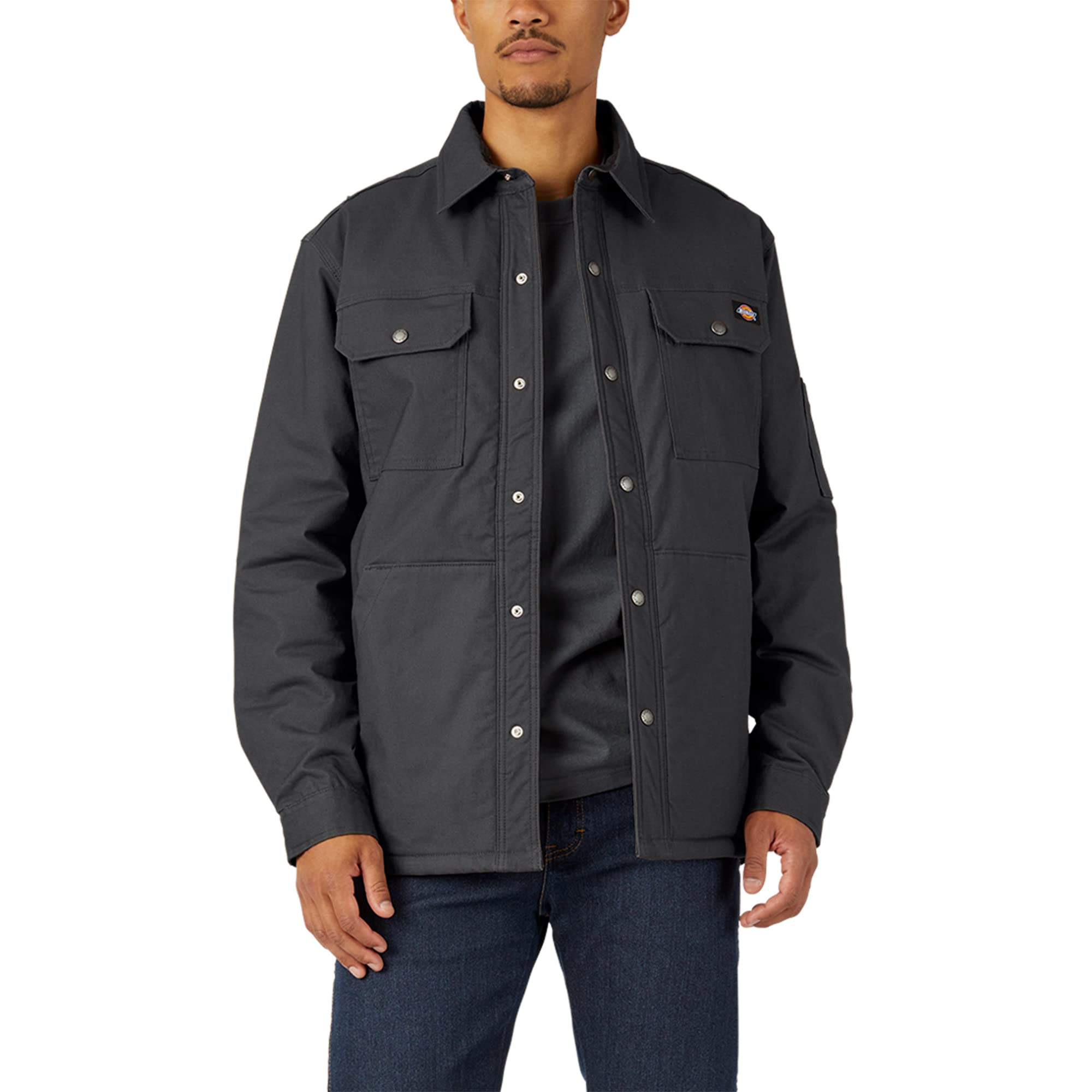 Dickies Men's Flex Duck Shirt Jacket Work Utility Outerwear