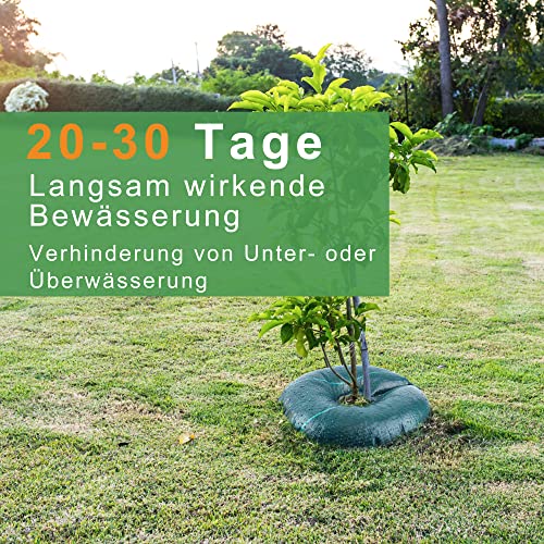 Baumbewässerungsring, Baum Bewässerungssack Automatisches Nachfüllen mit Regen oder Schnee, Langsame Freisetzung Max. bis zu 30 Tage