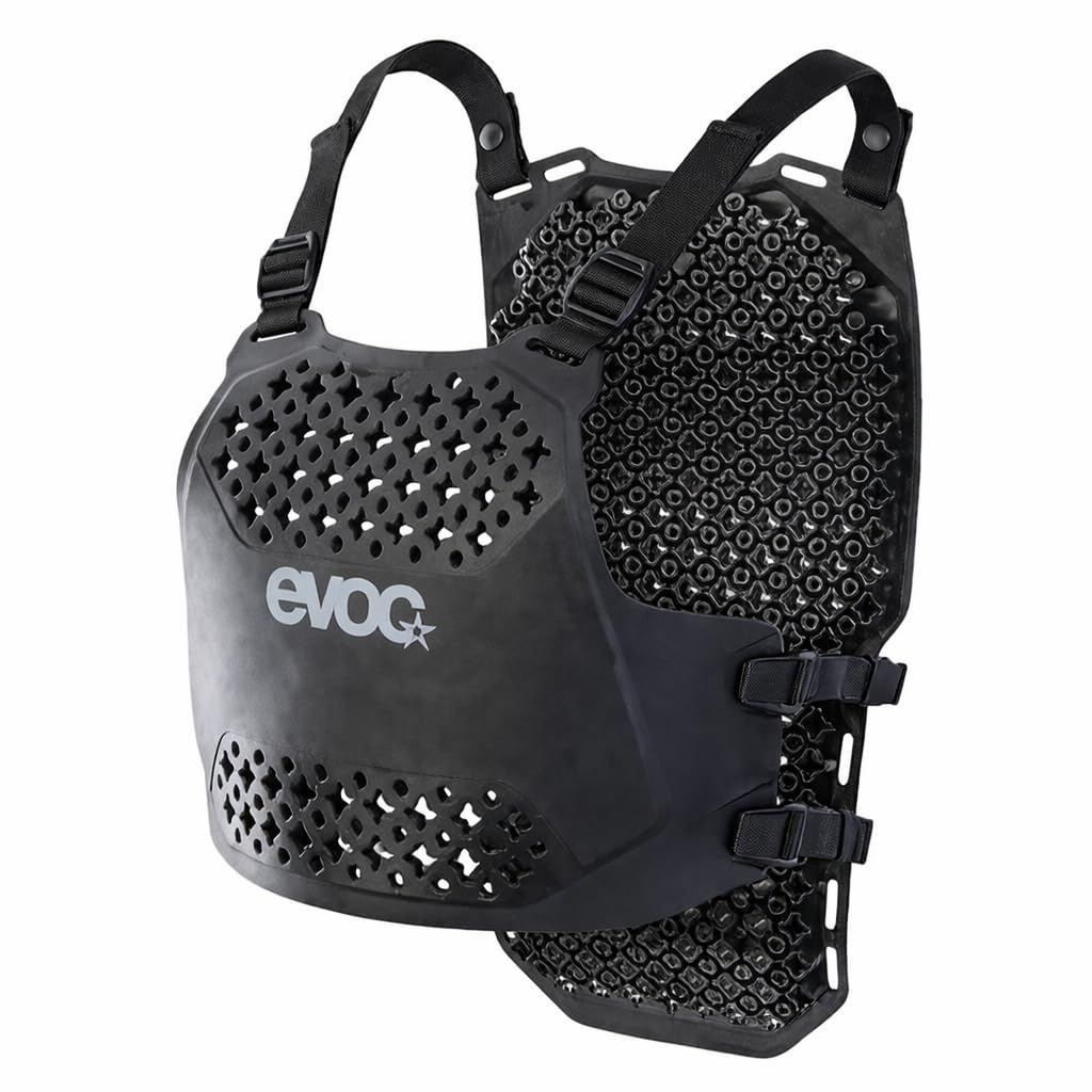 EVOC Torso Protector, Schutzweste (Rücken- und Brustschutz, Neue LITESHIELD Flex Protektortechnologie, höchste Flexibilität, unempfindlich gegen Temperatur, 3D-Belüftung, Größe: S / M), Schwarz