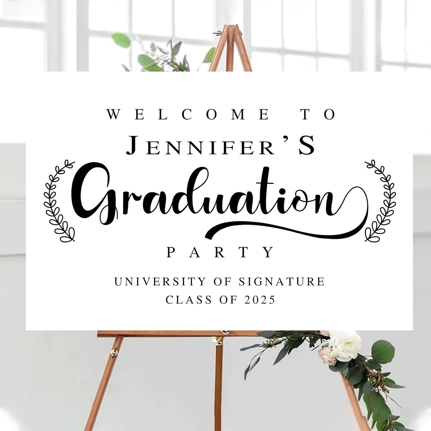 Personalized Graduation Welcome Sign, Graduation Party Welcome Sign with Photo, Class Of 2025, Graduation Yard Sign, Grad Party Decorations 2025, Congratulations Graduate, Grad Sign #9
