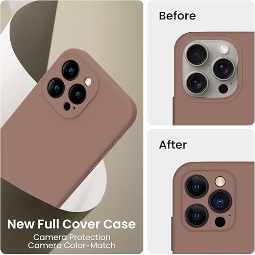 Miniatura 797 de FireNova Funda para iPhone 14 Pro, funda de silicona mejorada [protección de cámara] con [2 protectores de pantalla], forro interior de microfibra