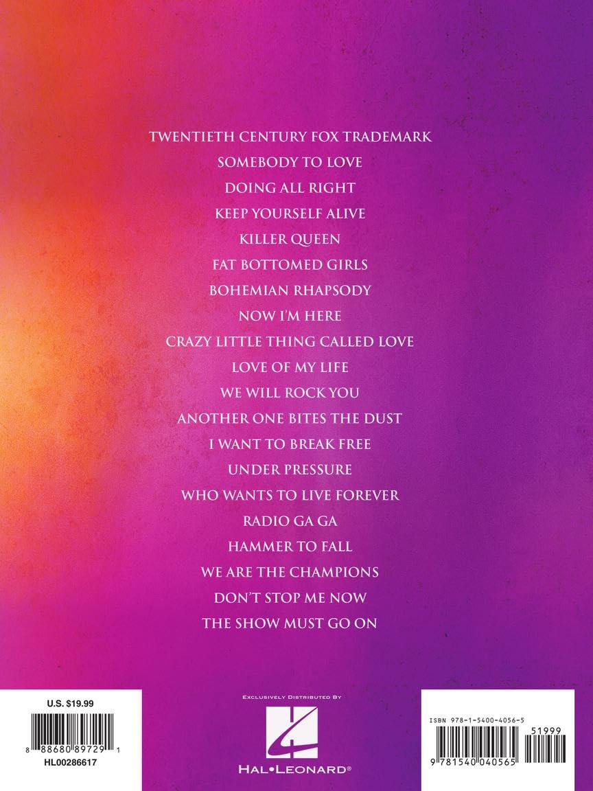 Bohemian Rhapsody: Music from the Motion Picture Soundtrack: Piano, Vocal, Guitar