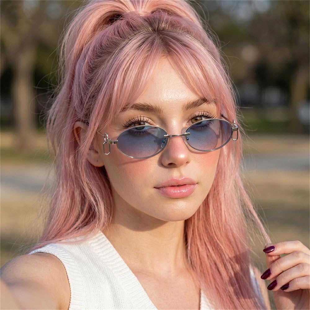 Stylowe okulary przeciwsłoneczne z metalową oprawką i polaryzacją anty-UV dla kobiet, do podróży na świeżym powietrzu, fotografii ulicznej, imprez, jazdy samochodem