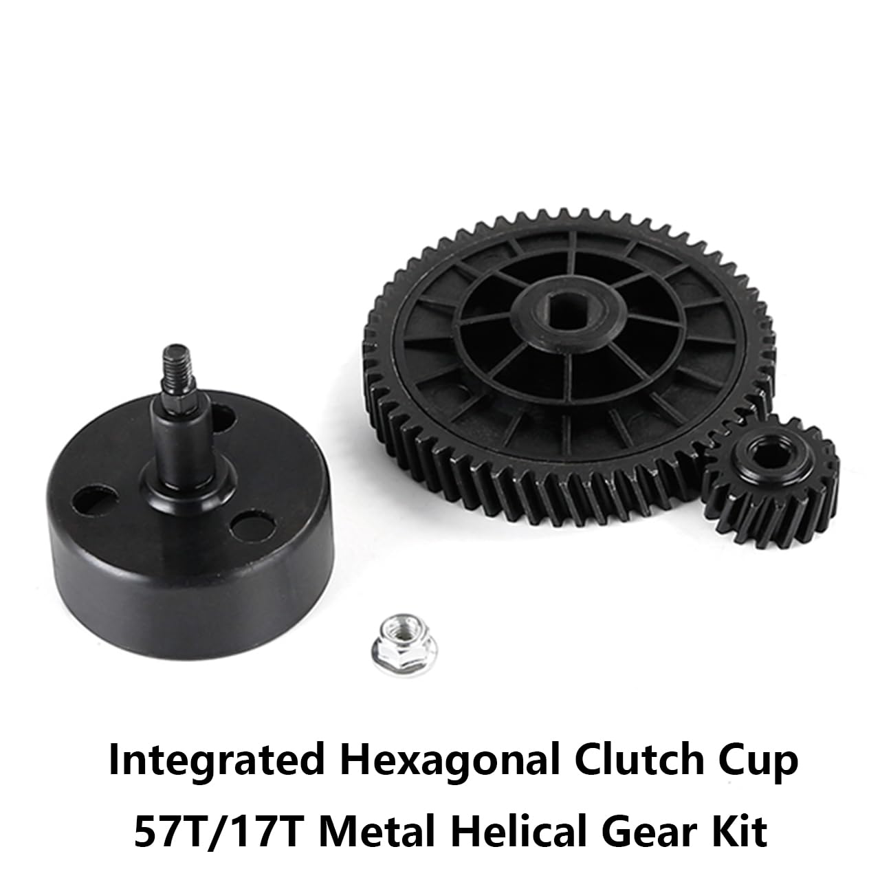 FLMLF Metal Clutch Bell and Helical Gear Kit 57T 17T for 1/5 HPI ROFUN ROVAN King Motor Baja 5B 5T 5SC Rc Car Parts