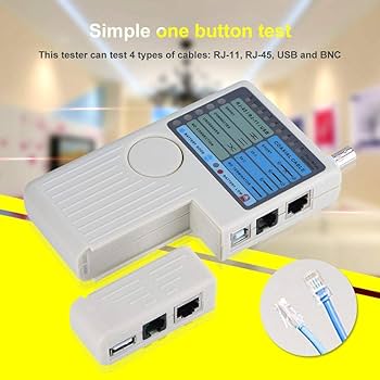 ネットワークケーブルテスター Amazon | VCE GJ468 LANケーブルテスター RJ45 RJ11 UTP STP