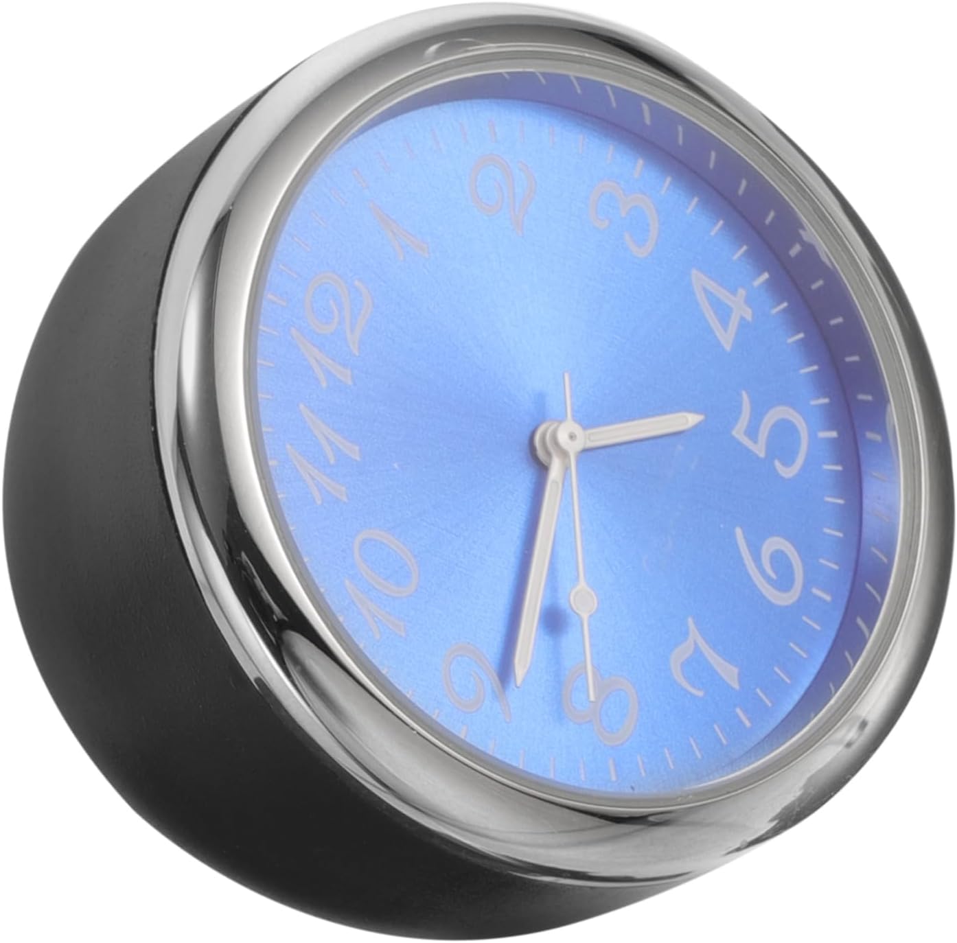 ULTECHNOVO 5pcs Car Interior Quartz Clock Mini Digital Clock for Vehicle Easy to Install and Compact Design for Dashboard Nightstand Use Timekeeping White Hands