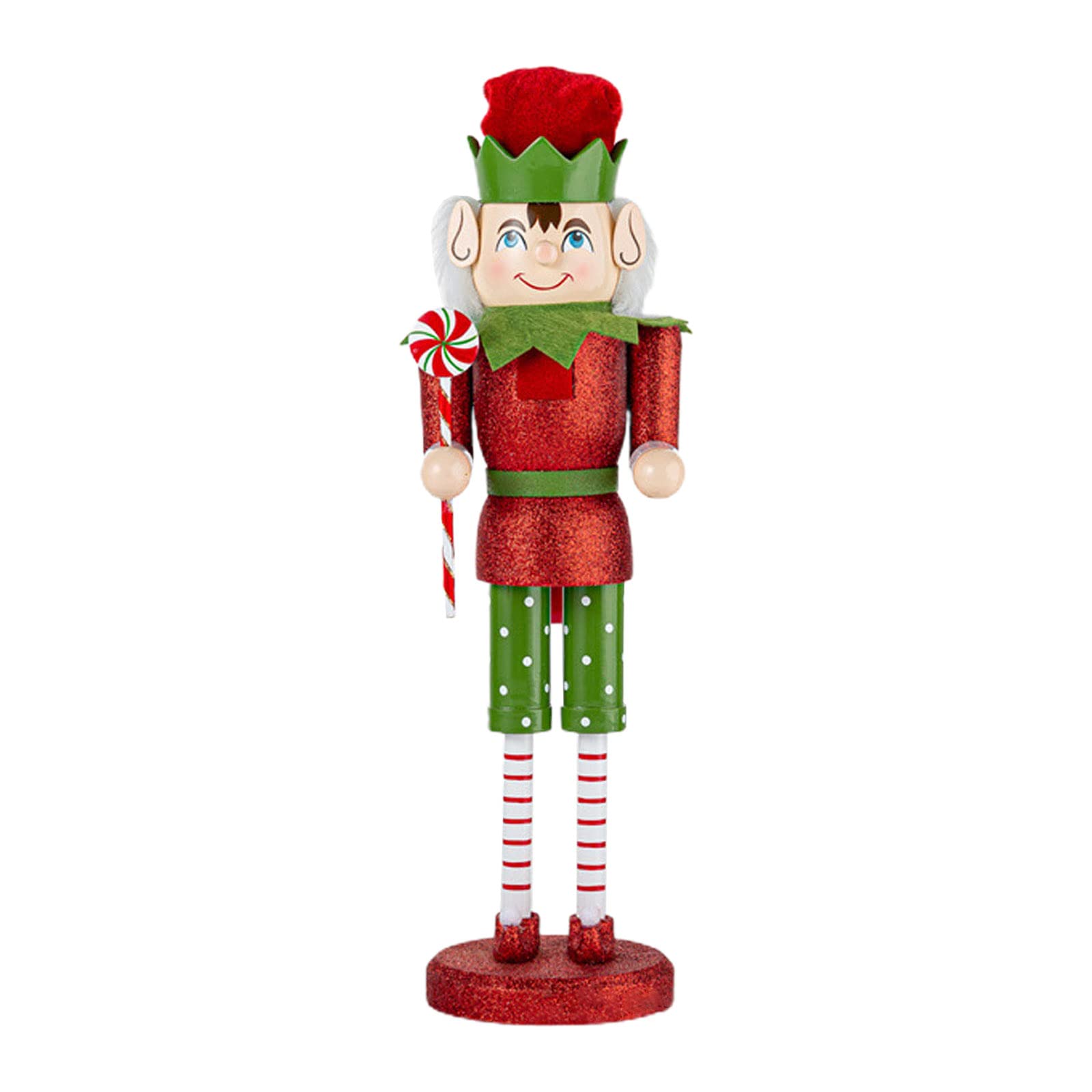 Tsophreniq 15 Inch Wooden Christmas Soldier King Figurine Toy Ornaments for Holiday Christmas Decorations Shelves King