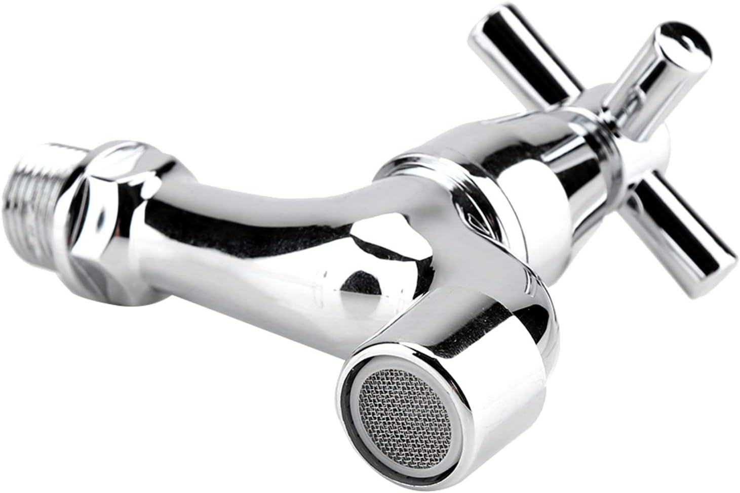 Garosa Single Handle Bathroom Faucet in ChromeModern Kitchen Sink Bathtub Faucet with Smooth Ceramic Cartridge and Easy Installation