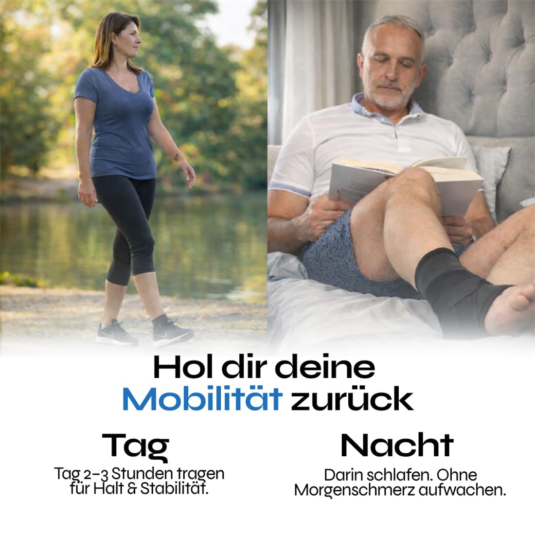 Striede ActiveSole 2.0 Bandage Knöchelstützstrümpfe mit Druckband