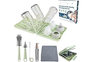 7in1 Ultimate Travel Tumbler Cleaning Kit with Portable Drying Rack