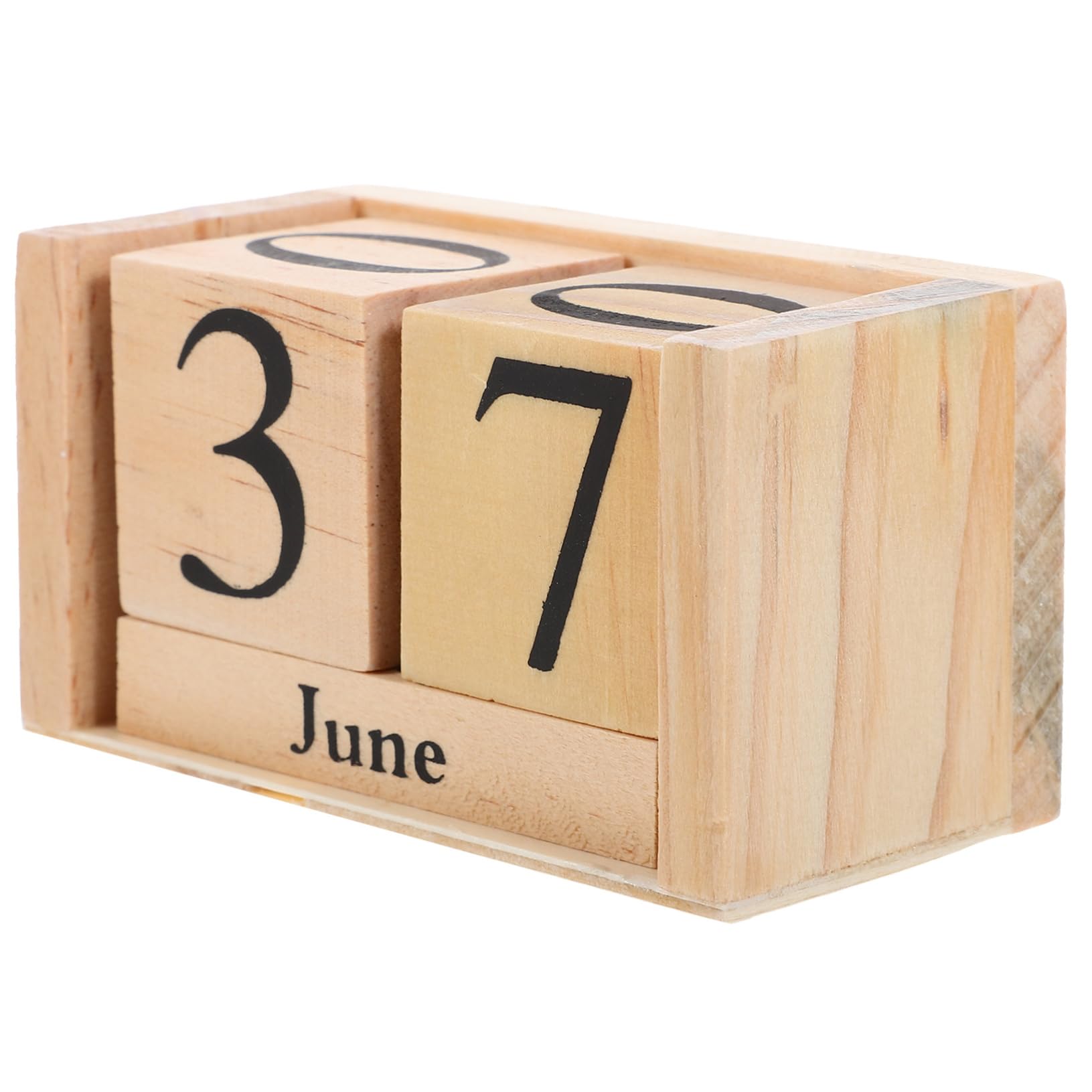 SEWACC 5St Kalender aus Holzblöcken the office büroradio holzclogs Tischdekoration Holzblock-Kalender Monat Datumsanzeige Büro Tisch Block hölzern
