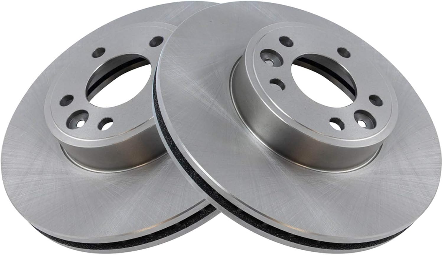 TRQ Front Brake Rotors Set Vented Compatible with 1998-2002 Ford Crown Victoria Lincoln Town Car Mercury Grand Marquis
