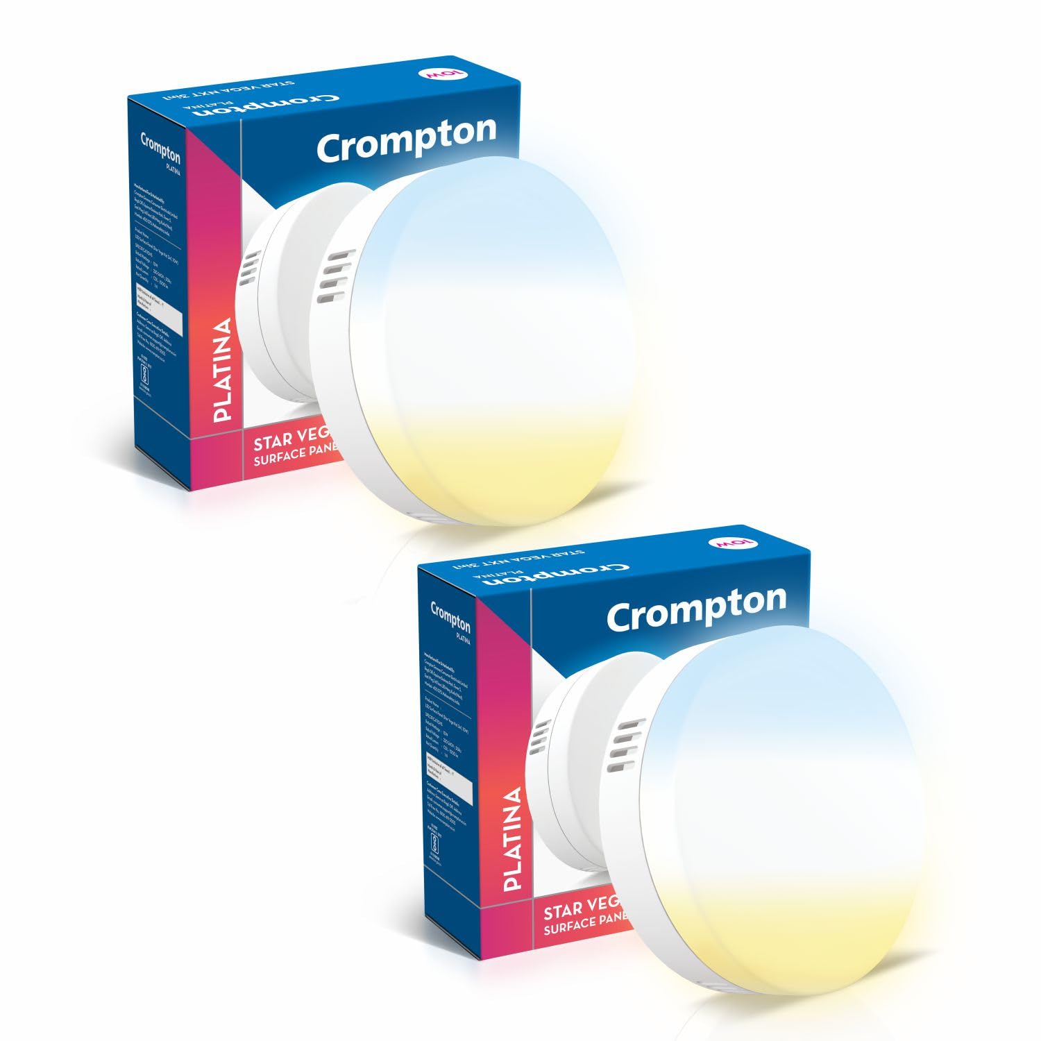 Crompton LED Surface Panel Lights - 8 Pack -6