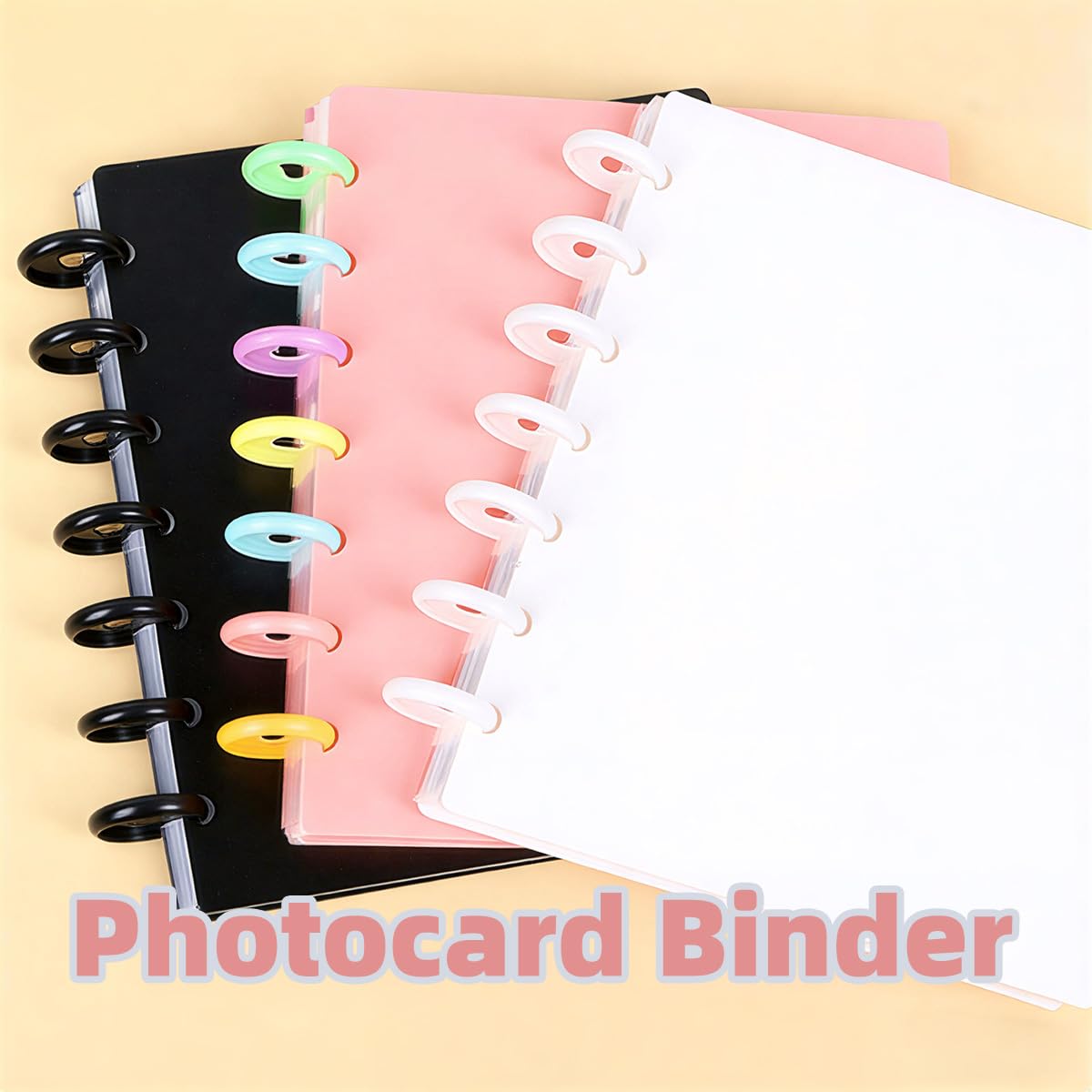 Kpop - Raccoglitore per fotografie, confezione da 2 con 40 pagine, 160 tasche, 7,6 cm, per Fujifilm Instax Mini, foto Polaroid, carte collezionabili standard e carte d'identità, rosa