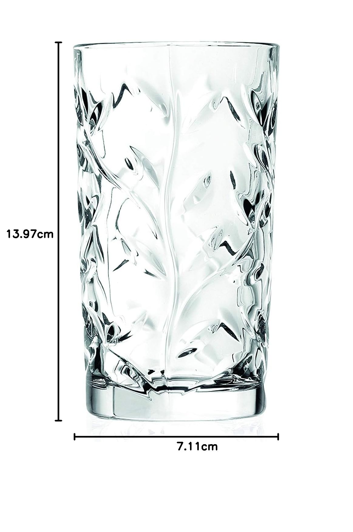 Barski Highball – Glasbecher – 6er-Set – Hiball-Gläser – Kristallglas – schönes Design – Trinkgläser – für Wasser, Saft, Wein, Bier und Cocktails – 328 ml, hergestellt in Europa