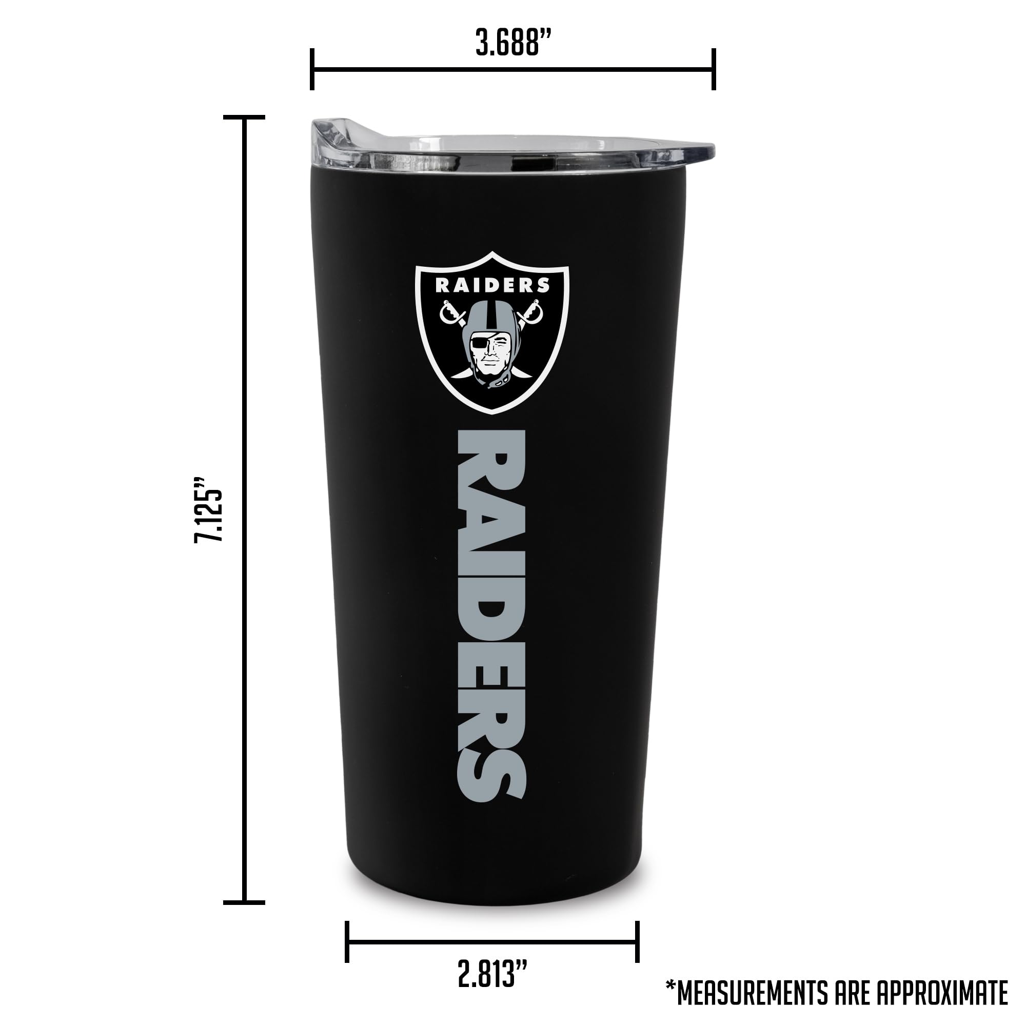Rico Industries NFL Football Soft Touch, Easy Grip Tumbler