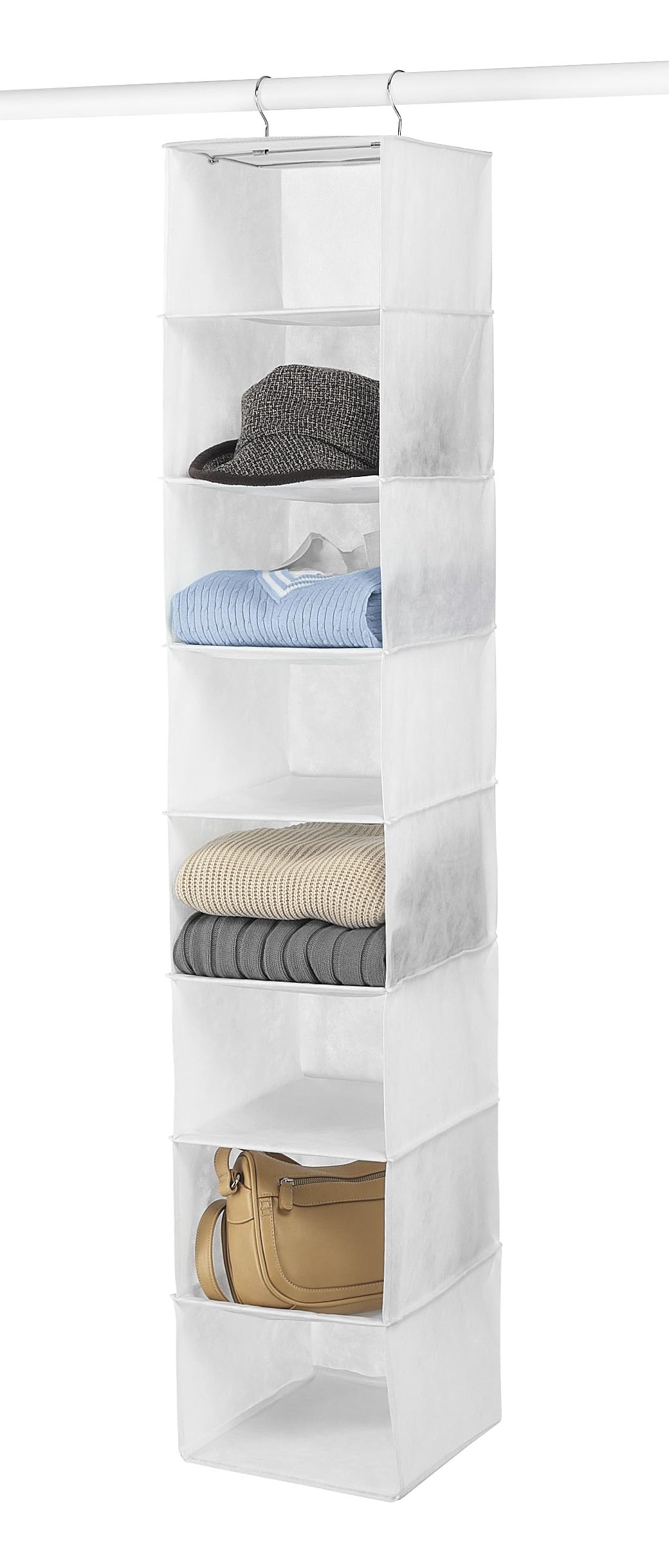 Whitmor 8 Section Accessory Shelves White
