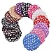 STHUAHE 13 PCS Ladies Handmade Knit Mesh Fabric Pearl Bun Cover Snood Hair Net hair Accessories For Ballet Dance Skating Sports and Daily Working (13 Color)