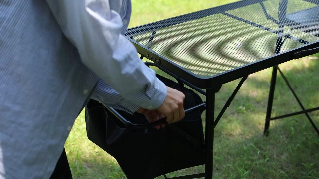 Mesa de Cocina de Camping Nice C, Mesa Plegable Portátil para Cocinar al Aire Libre (Negro) miniatura 7