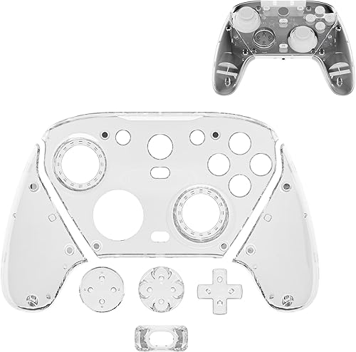 Magnetic Clear Faceplates for GameSir G7 Pro, Swappable Faceplates Compatible with GameSir G7 Pro Controller Accessories (Transparent)