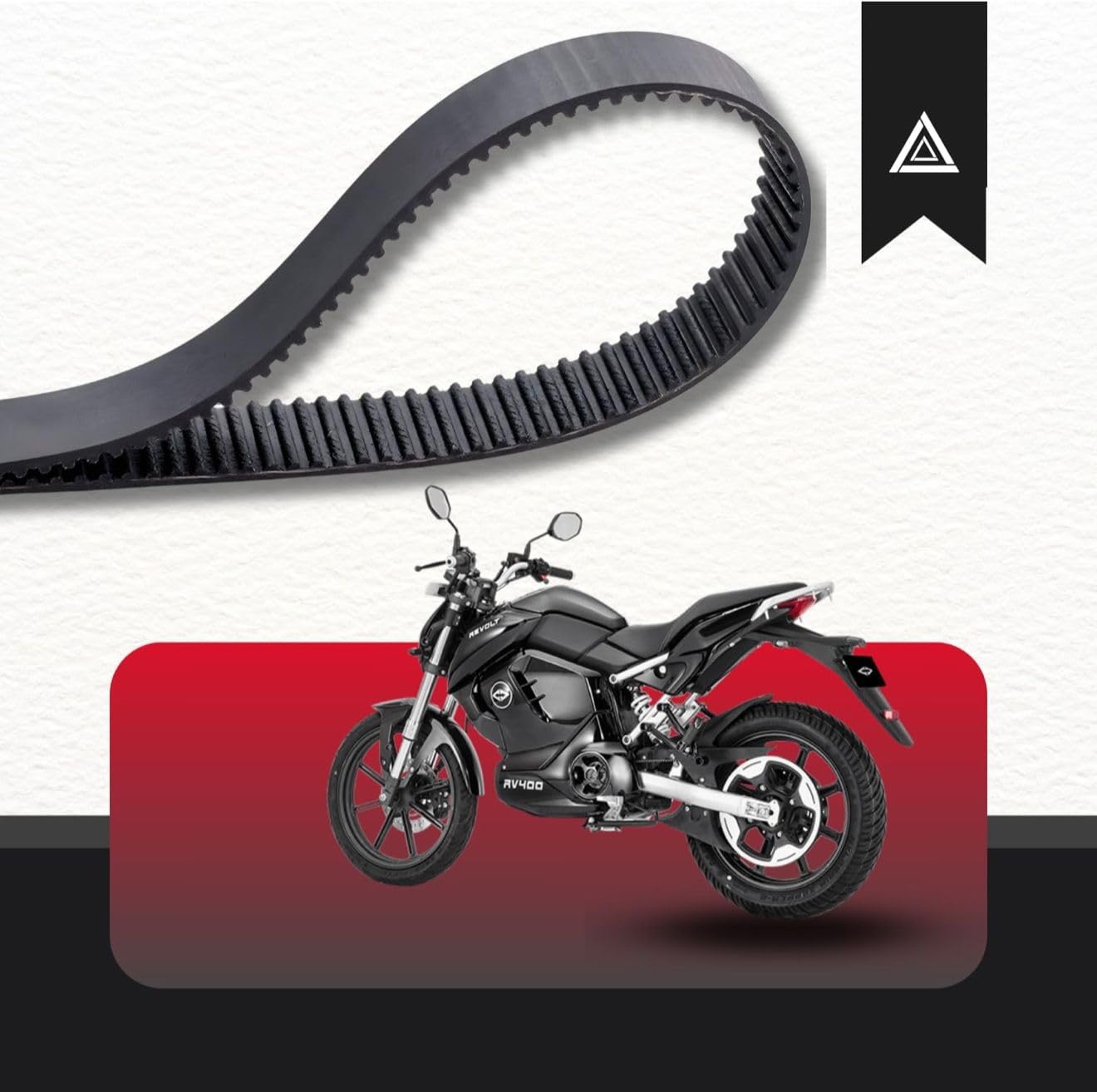 Revolt Original matrix Drive Belt for RV400 Electric Motorcycle, timing belt, Directly imported from Japan (1760 HTD 8M 23) - Image 6 thumbnail