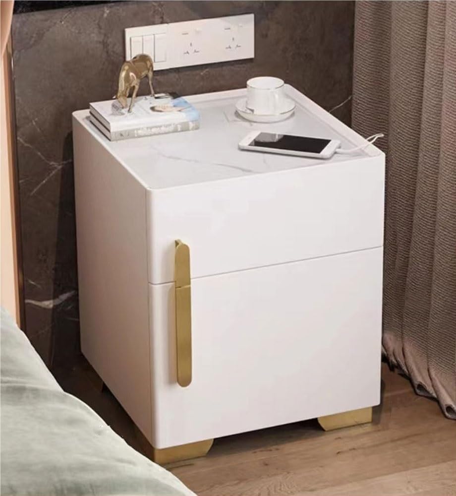 Table de nuit avec rangement de grande capacité et coffre-fort pour sécuriser votre chambre