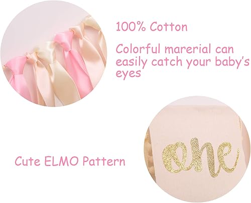 Miniatura 7 de WAOUH Cartel de bebé niña para el primer cumpleaños, cartel para silla de bebé, decoración de primer cumpleaños, accesorio de fotos con diseño de