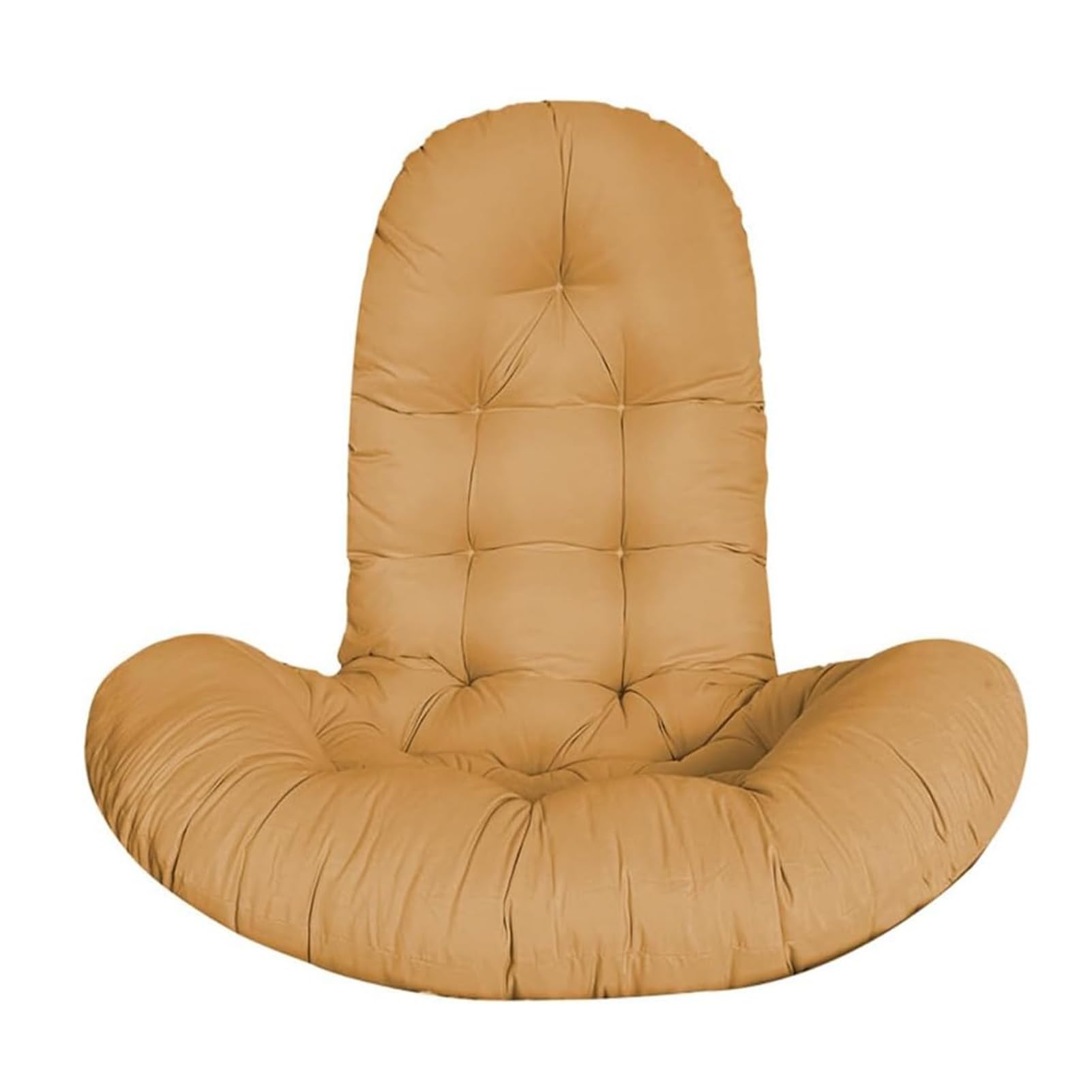 Cuscino della Sedia Dell'uovo, Cuscino della Sedia del Patio Dell'uovo Addensato, Cuscini di Ricambio Dell'Oscillazione Dell'interno, Cuscini Morbidi Spessi Comodi della Sedia,Marrone