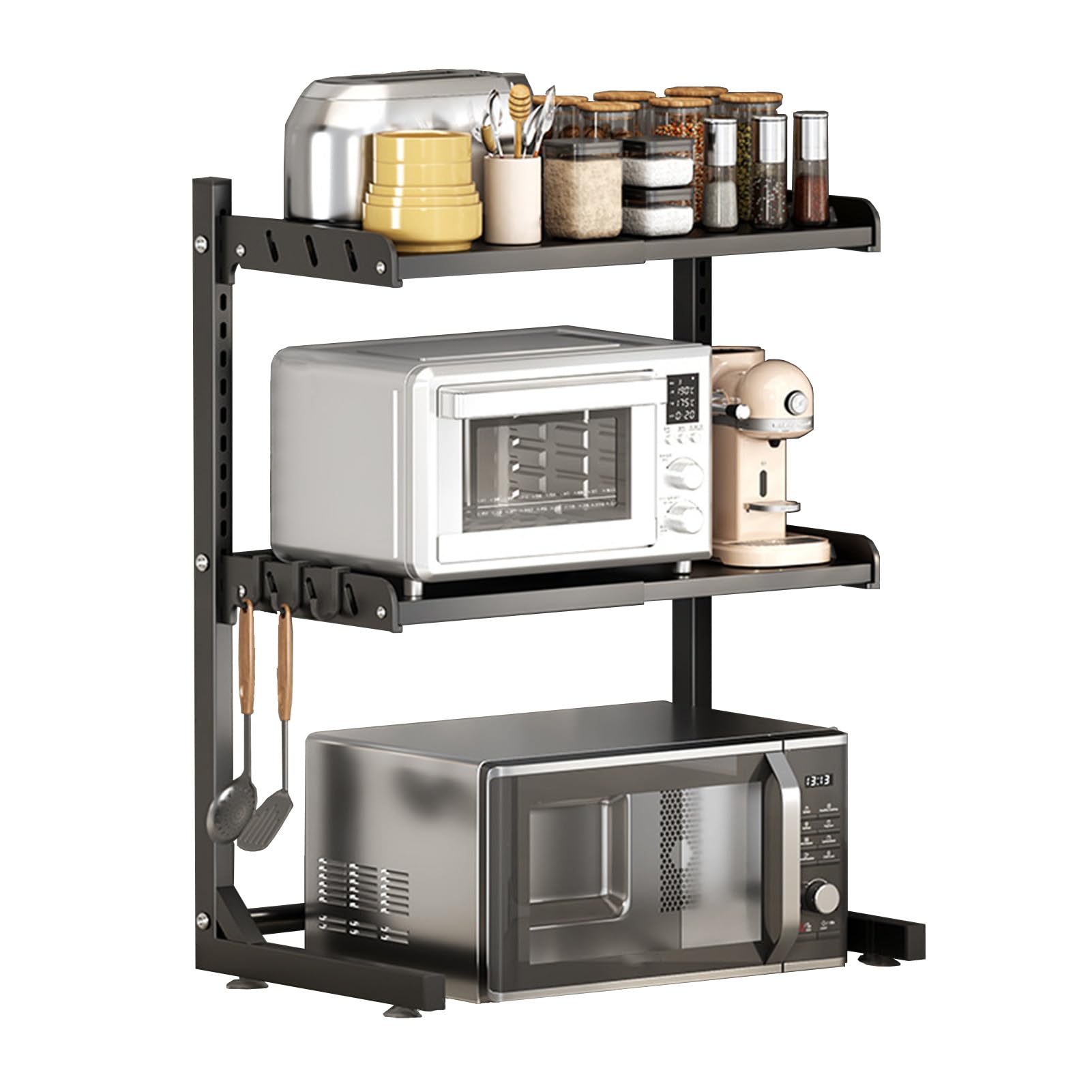 Grille de four à micro-ondes en acier premium, étagère de comptoir robuste et durable