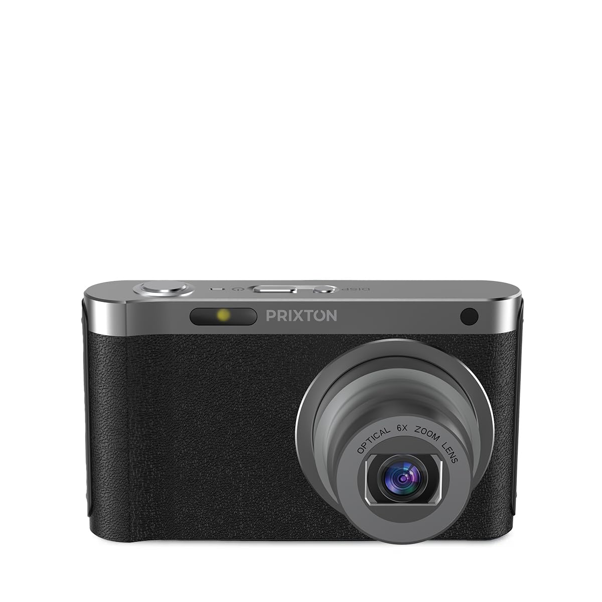 PRIXTON Cámara Digital 4K UHD 64MP Discovery DC650, Cámara de Fotos con Wi-​Fi y App, Estabilización Anti-​Shake, Detección Facial, Zoom Óptico 6X, Pantalla IPS 2,​88", USB-​C, MicroSD hasta 256 GB
