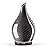 Porseme 280ml Essential Oil Diffuser Glass Color Changing Aroma Air Diffusers Aromatherapy Ultrasonic Cool Mist Humidifier 7 Running Hours Waterless Auto-Off for Sleeping, Yoga, Office (Pure Grey)