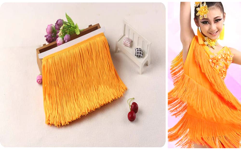 Frange à Pompons 10 Cm X 5 M – Ruban Décoratif Soie Pour Danse Latine, Costumes, Couture & Bricolage, Bleu Roi Frange Danse 10cm