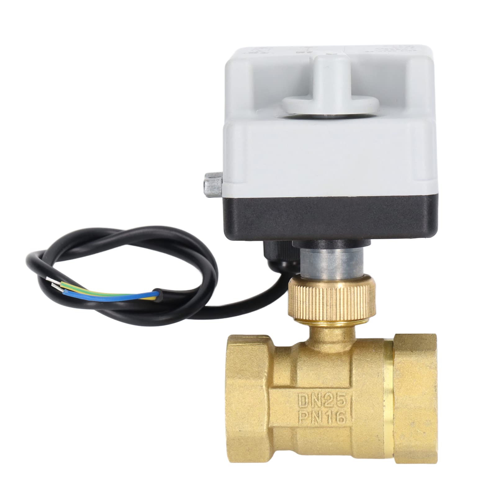 Válvula de Bola Motorizada de Latón DN25 2 Alambre 2 Vías Normalmente AC220V para el Control de Agua