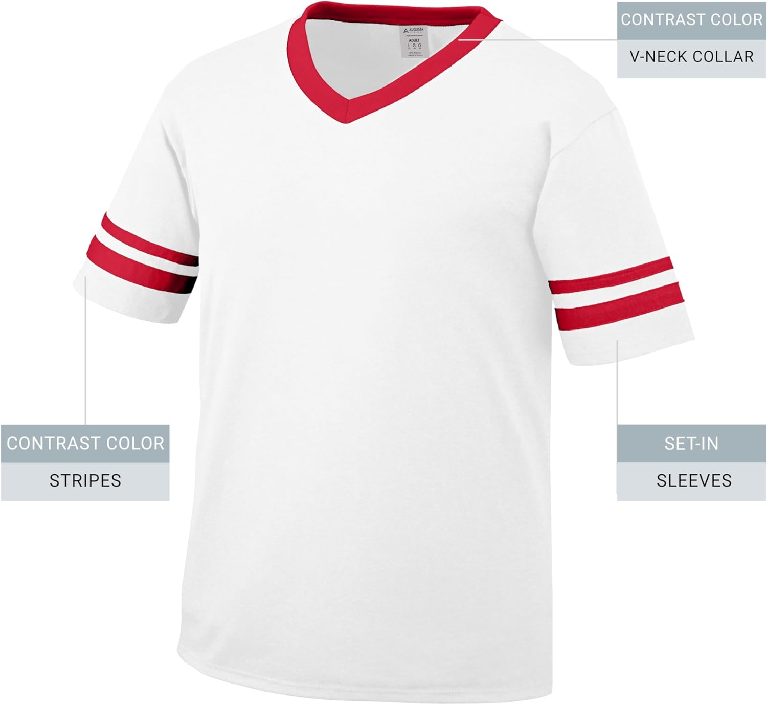 Augusta Sportswear Boys Augusta Sportswear Youth Sleeve Stripe Jersey - Image 2