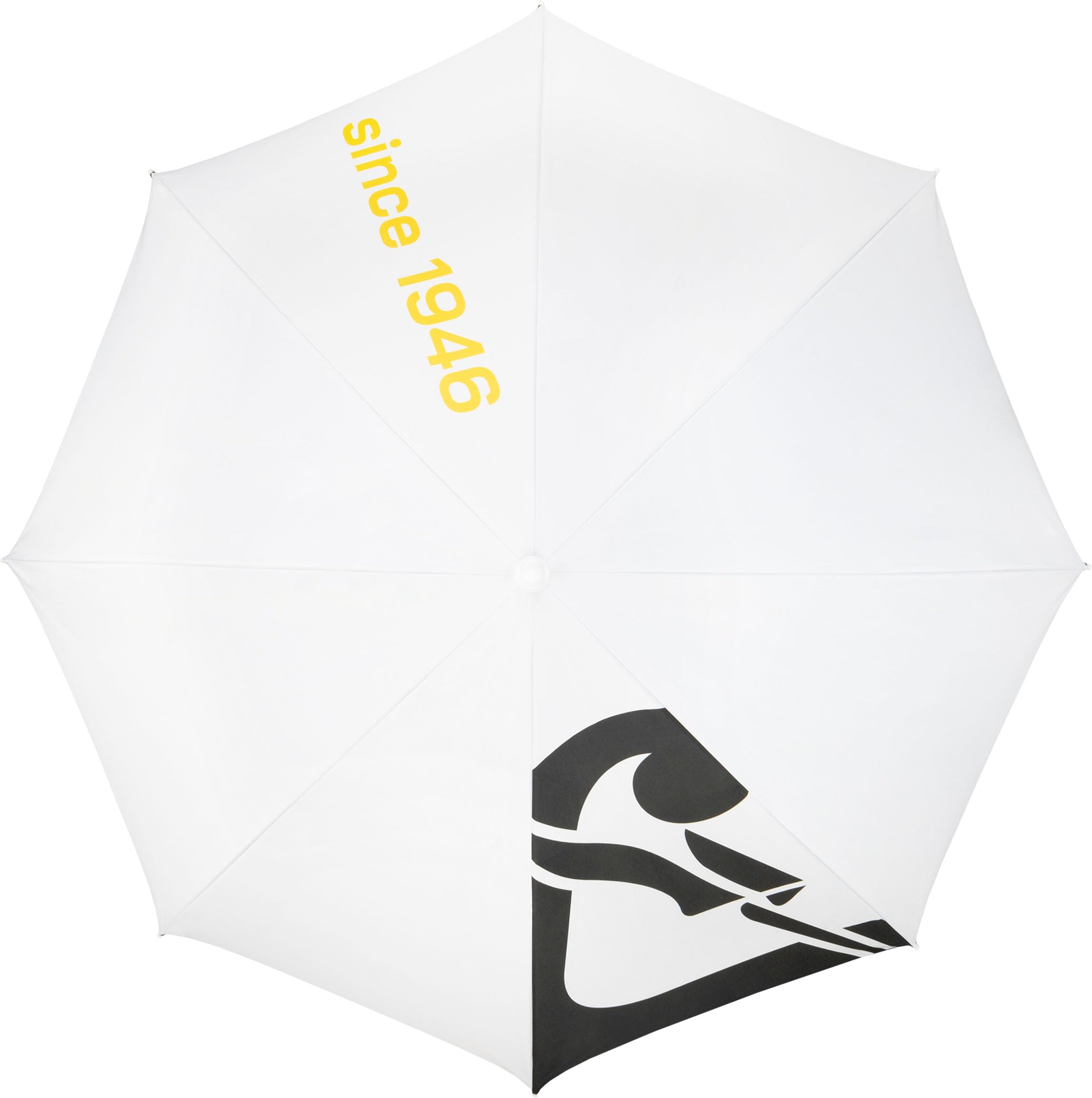 CRESSI Sunshell Pro Umbrella White/Black/Yellow - Lightweight and Portable Outdoor Parasol, Adjustable and Inclinable to Protect You from the Sun and Bad Weather, Ø 220cm, Unisex
