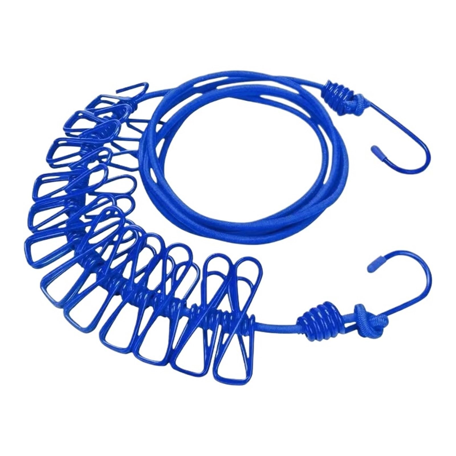 Washing Line Portable Clothing Clothesline with Clips Retractable Laundry Dryer Clothes Rope Rack Cloth Hanging Line
