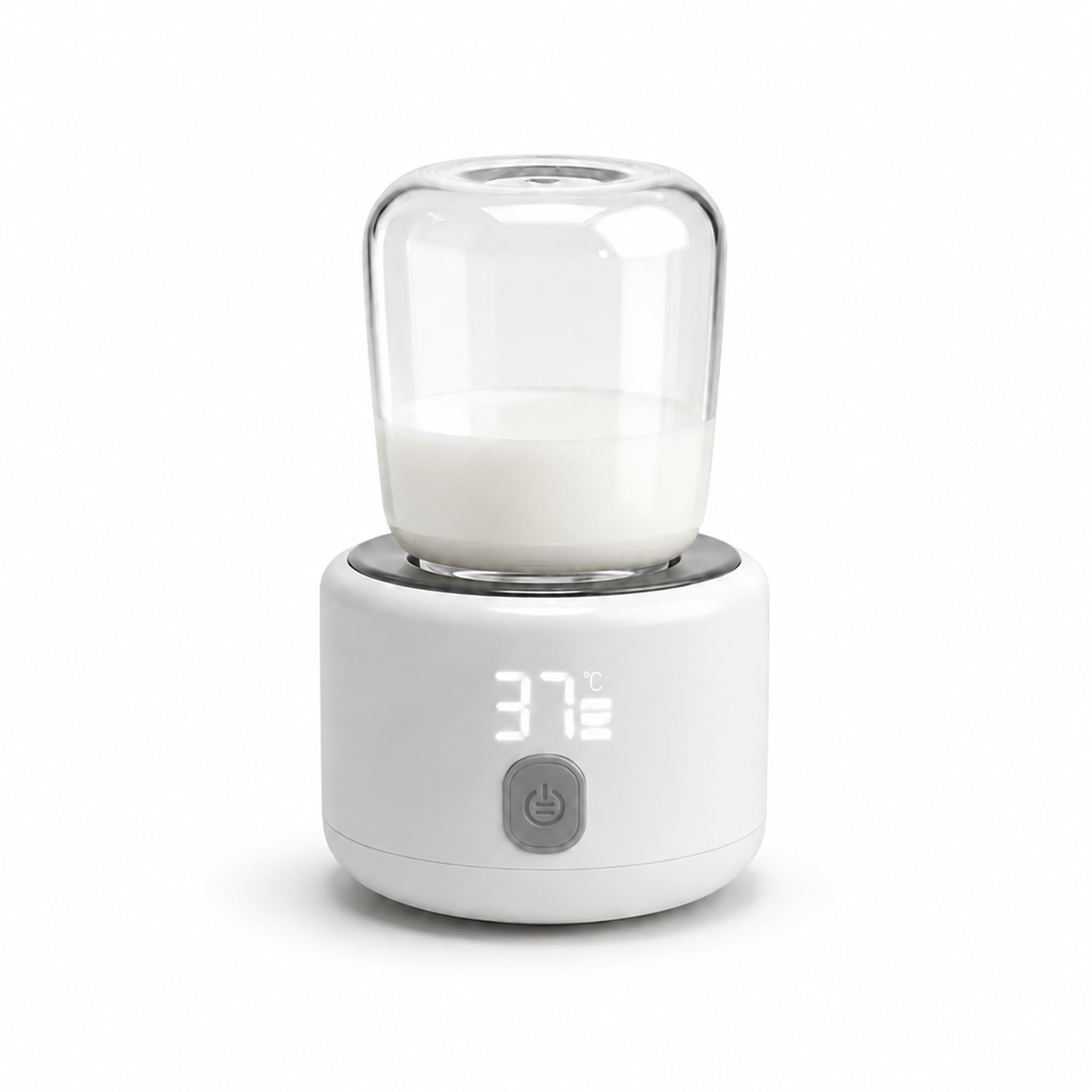 Chauffe-biberon portable pour bébé en déplacement - Chauffe-lait alimenté | Chauffage rapide de 3 à 5 minutes, précision ± 1 °C, port USB-C, acier inoxydable sans BPA, adaptateur inclus