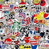 Cool Logo Stickers | Maseihels 100pcs Cool Logo Stickers for Teens Kids Adults Waterproof Vinyl Stickers Cute Funny Stickers for Laptop Tablet Phone Hydroflasks Water Bottle Bike Luggage Computer
