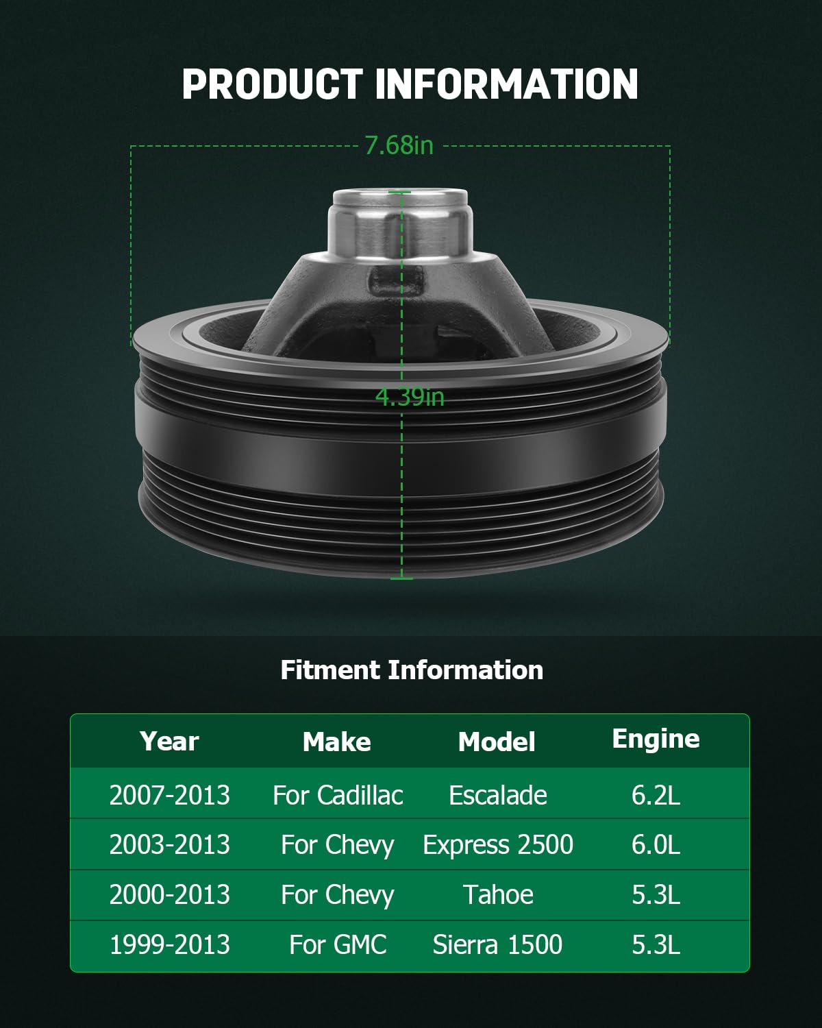 Amazon.com: SCITOO 594-209 Harmonic Balancer Crankshaft