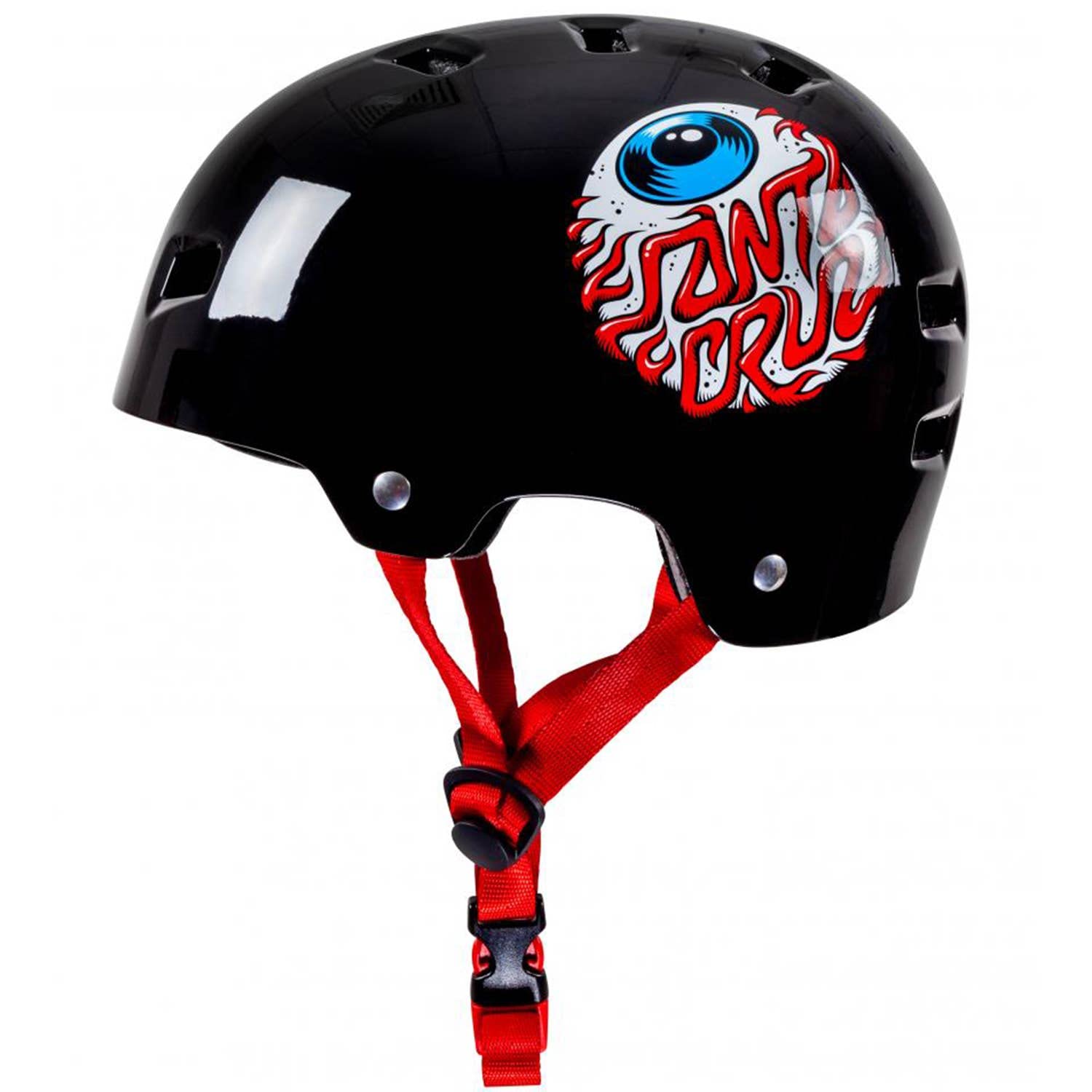 Bullet Santa Cruz Eyeball Youth Helmet - Gloss Black (49-54cm)