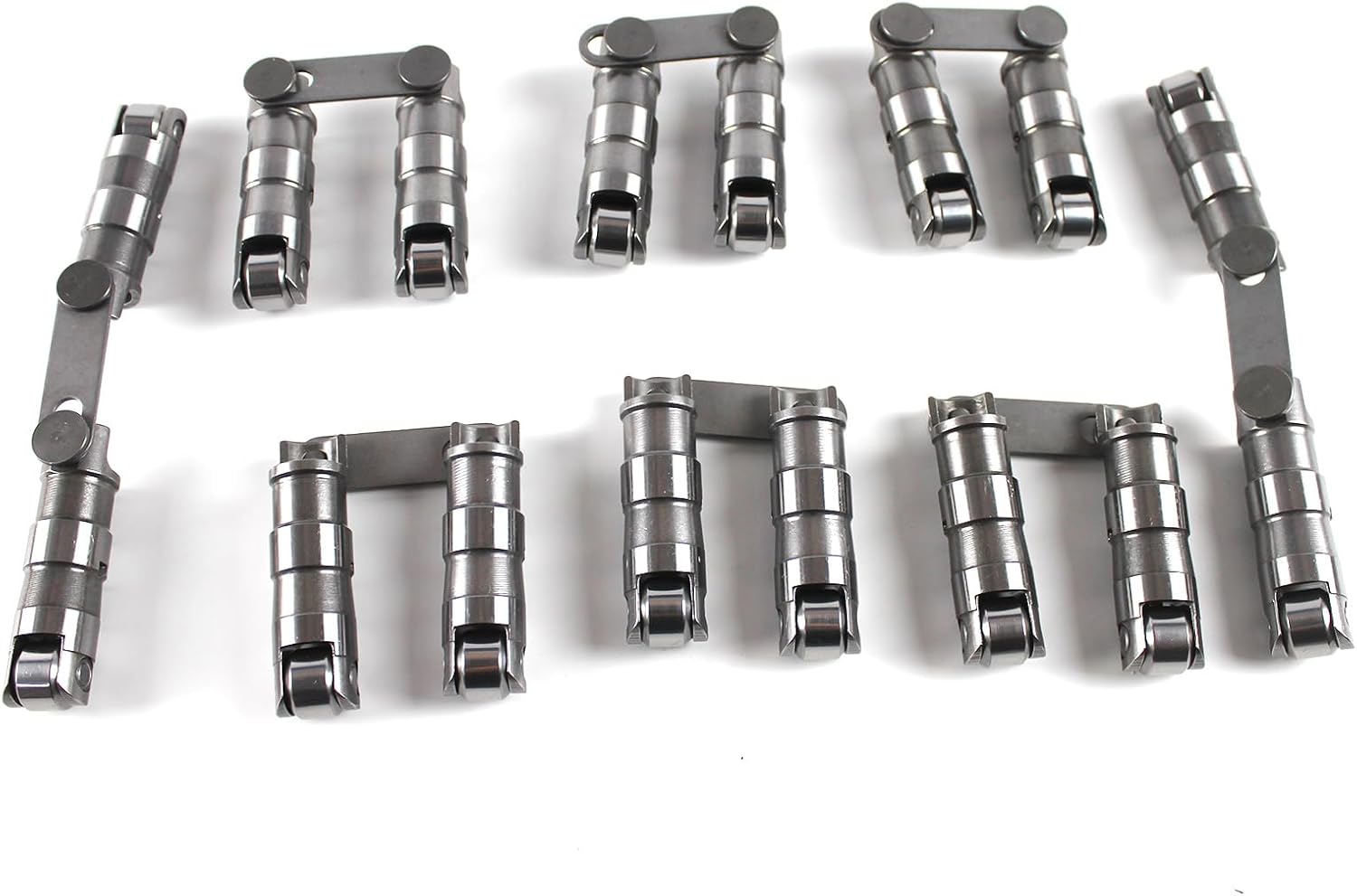 265-400 Hydraulic Roller Lifters with Link Bar Suittable for SBC Small Block V8 350 265 283 327 302 307 400, Roller Lifters Replacemnt Part