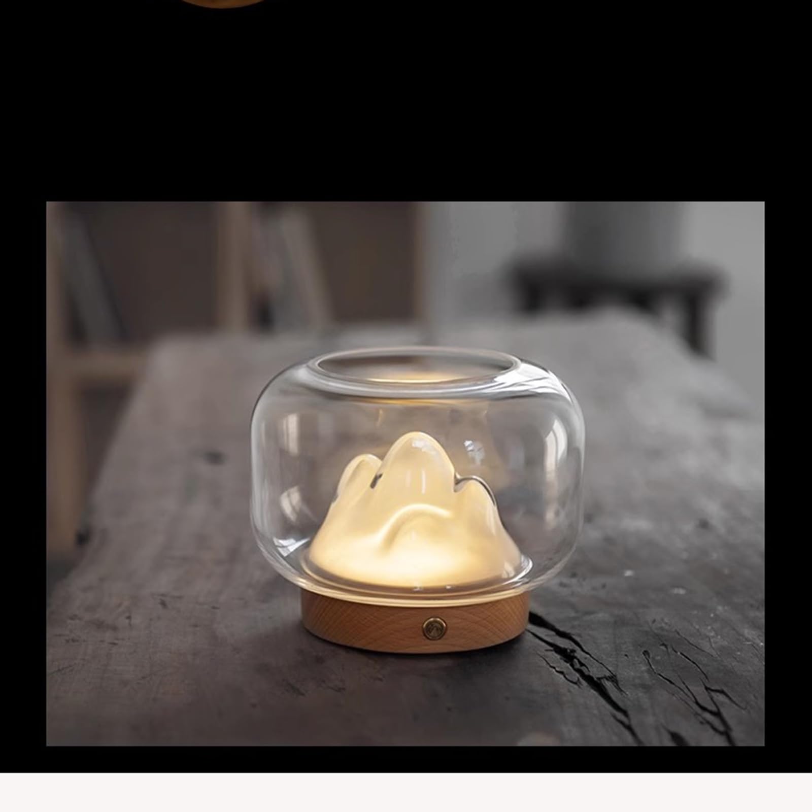 Lampki Nocne Lampa Stołowa Kreatywna lampa stołowa Lampka nocna Lampka nocna Światło otoczenia Szklany akwarium Prosty i dynamiczny do lampy do sypialni