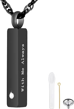 Bijou Homme Collier Funéraire Minicremation Avec Pendentif Arbre De Vie - Pour Cendres Ou Cheveux - Acier Inoxydable Bijoux Acier Inoxydable Femme