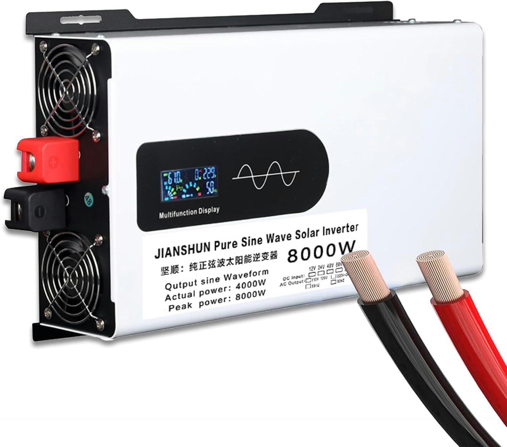 Onduleur pure sinus 8000W résout les pannes de courant à la maison