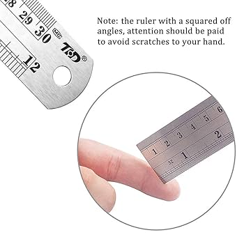 ミュージシャン CMT ruler SS pack setup size S Amazon.com: ZZTX Metal Straight Edge Ruler Set - Stainless