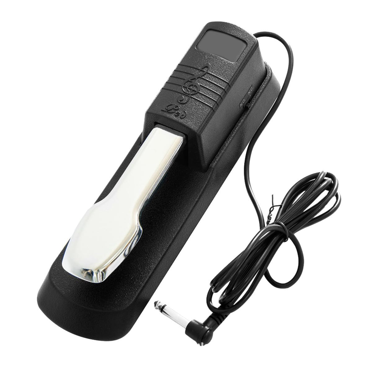 Pedal de Sustain para Teclados Electrónicos y Pianos Digitales Pedal de Damper de Aleado Accesorio Durable para Sintetizadores y Piano Color Negro