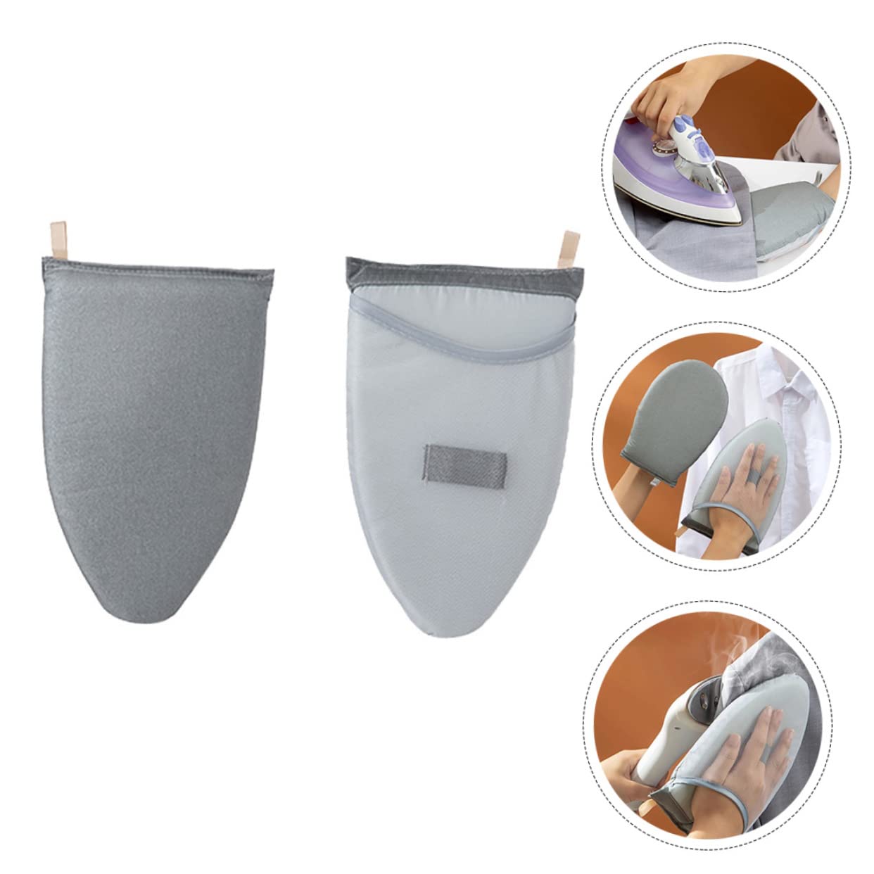 Cabilock 4pcs Garment Steamer Gloves Ironing Mitts for -scalding for Household Ironing and Steaming Tasks