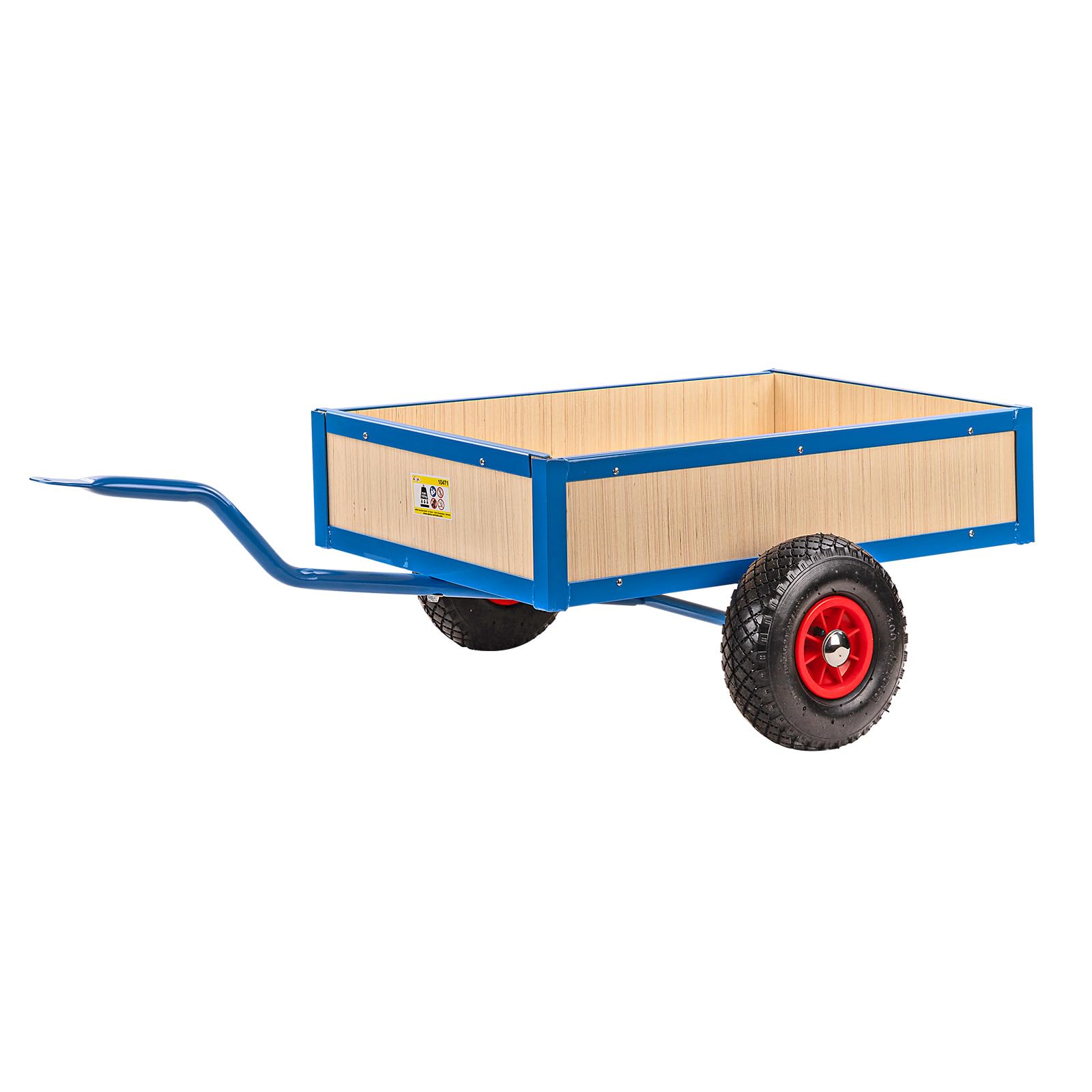 DEMA Gokart Anhänger Tretauto Transportanhänger 100 kg Luftbereifung | Kinderfahrzeug, Lastenanhänger, Handwagen, Bordwände abnehmbar, Luftreifen, Garten, Spielzeugtransport