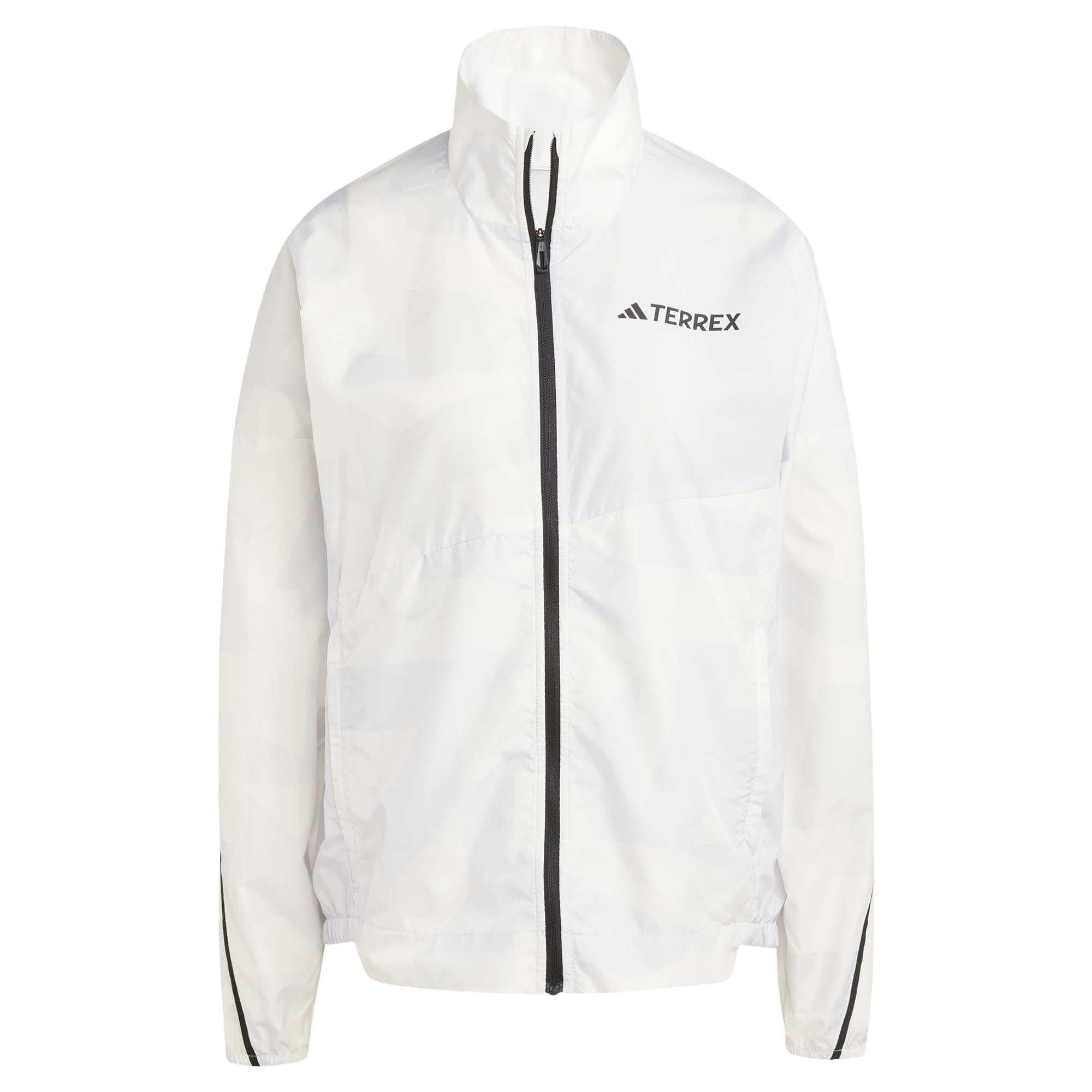 Adidas Terrex Women'S Mountain Print Wind Jacket - Grey